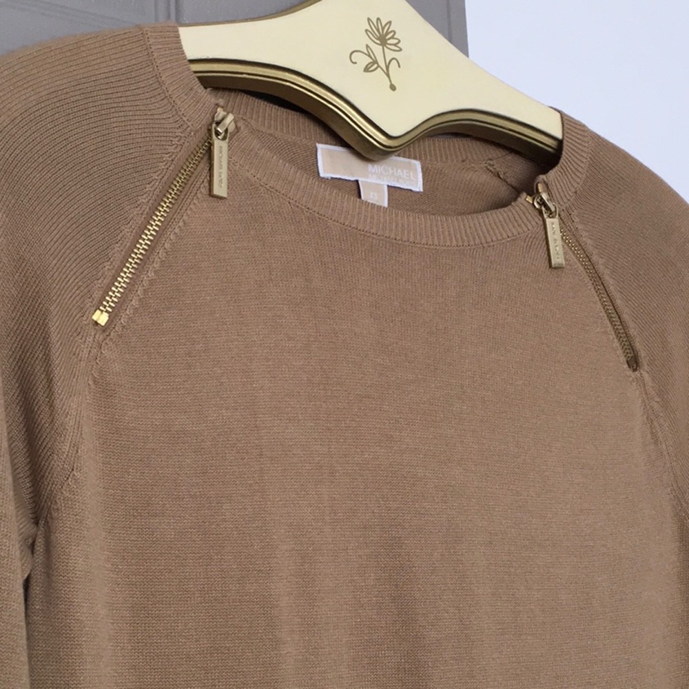 Camel knitted Michael Kors sweater dress- XS